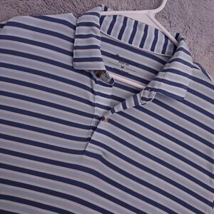 Peter Millar Polo Shirt Mens Medium Seaside Wash Performance Cotton Stretch Golf